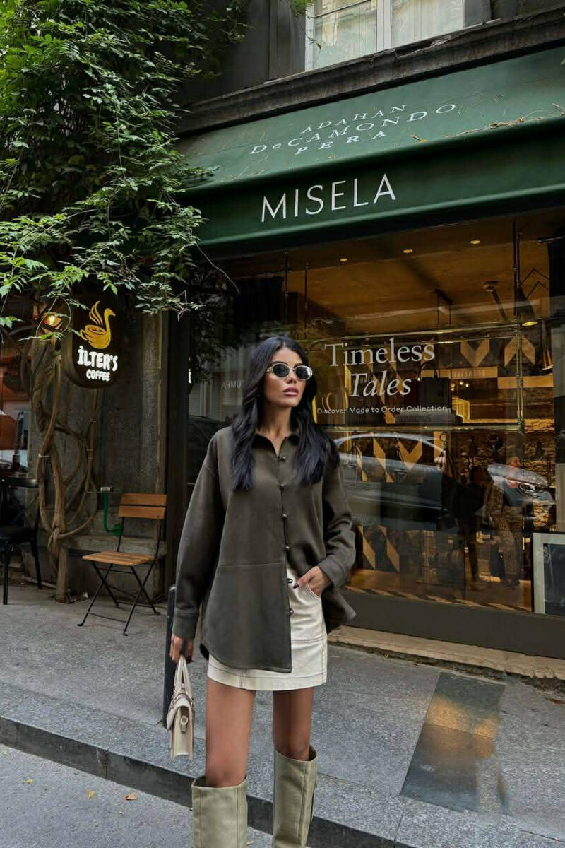 KEMISHE E THJESHTE NJE NGJYRESHE PER FEMRA NE NGJYRE JESHILE TE ERRET - 2