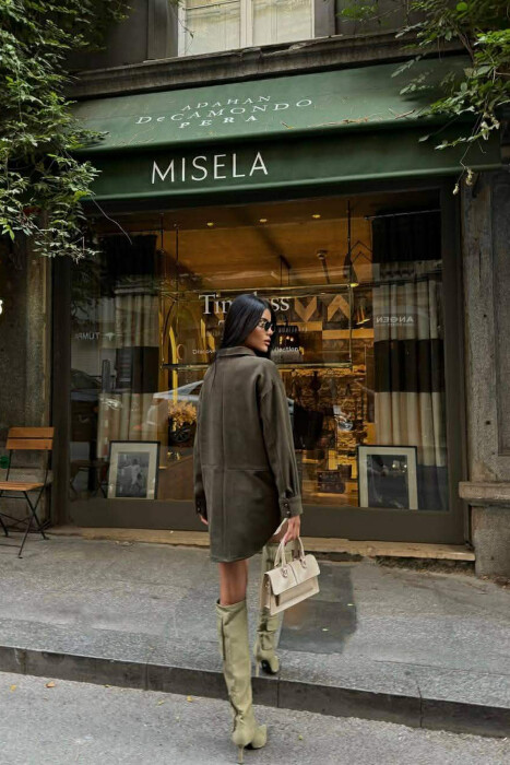 KEMISHE E THJESHTE NJE NGJYRESHE PER FEMRA NE NGJYRE JESHILE TE ERRET - 4