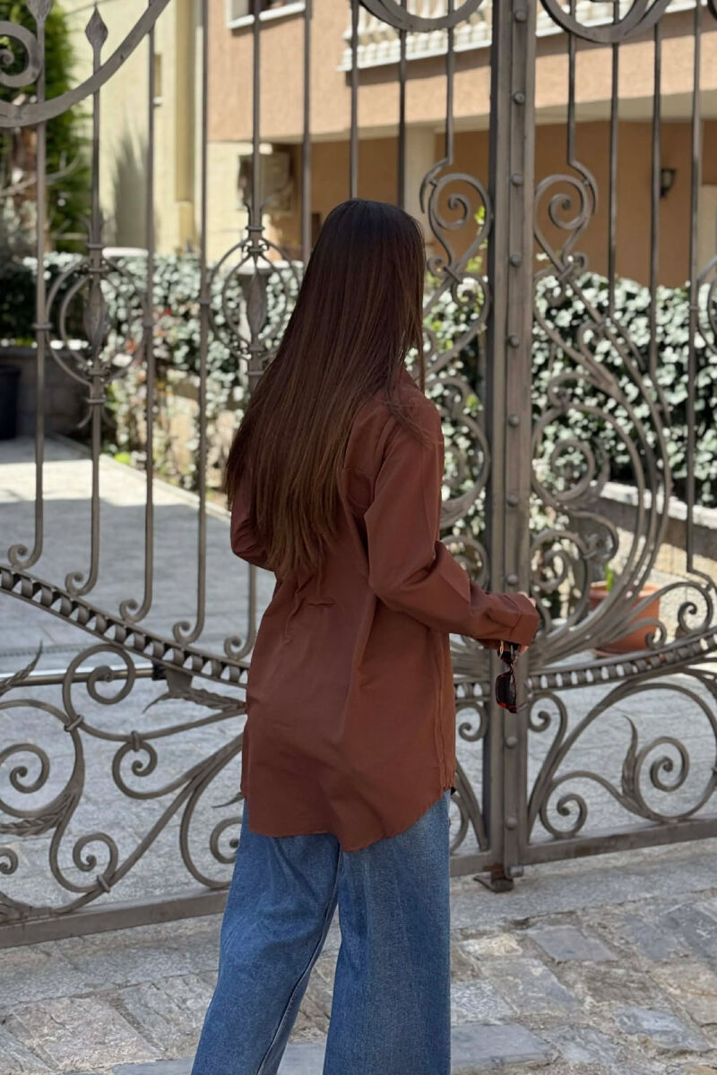 KEMISHE E THJESHTE NJE NGJYRESHE PER FEMRA NE NGJYRE KAFE - 3