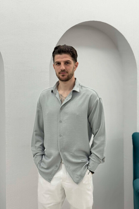 KEMISHE E THJESHTE NJE NGJYRESHE PER MESHKUJ NE NGJYRE GRI 