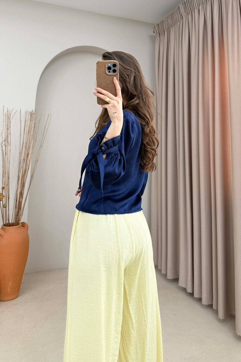 KEMISHE ME BUTONA GOLD PER FEMRA NE NGJYRE BLU - 4