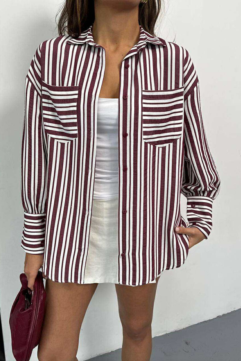 KEMISHE ME DIZAJN NME VIJA PER FEMRA NE NGJYRE VISHNJE - 3