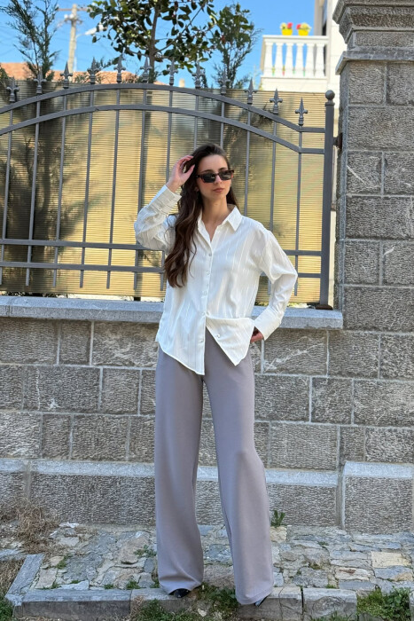 KEMISHE ME VIJA PER FEMRA NE NGJYRE TE BARDHE - 5