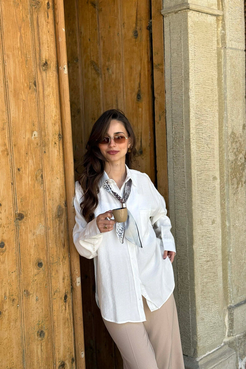 KEMISHE NJE NGJYRESHE ME DETAJIN E SHALLIT PER FEMRA NE NGJYRE TE BARDHE - 2