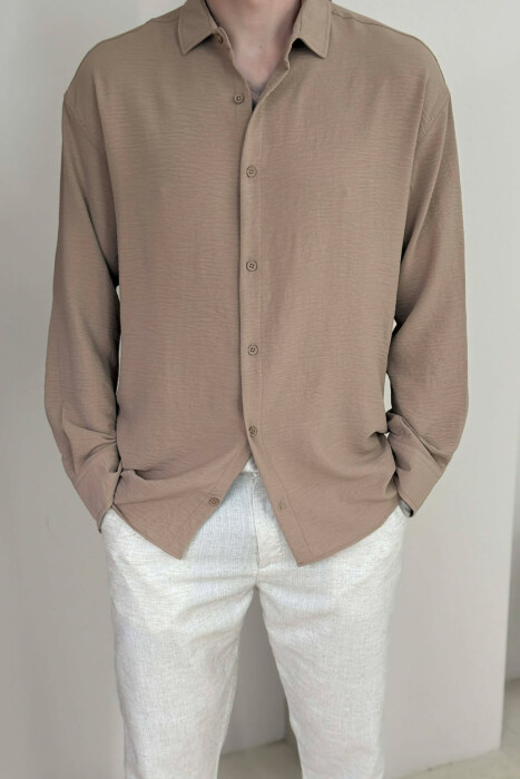 KEMISHE NJE NGJYRESHE PER MESHKUJ NE NGJYRE BEZHE TE ERRET - 3