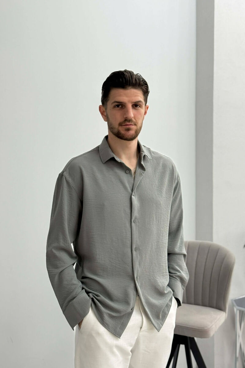 KEMISHE NJE NGJYRESHE PER MESHKUJ NE NGJYRE GRI HIRI - 1