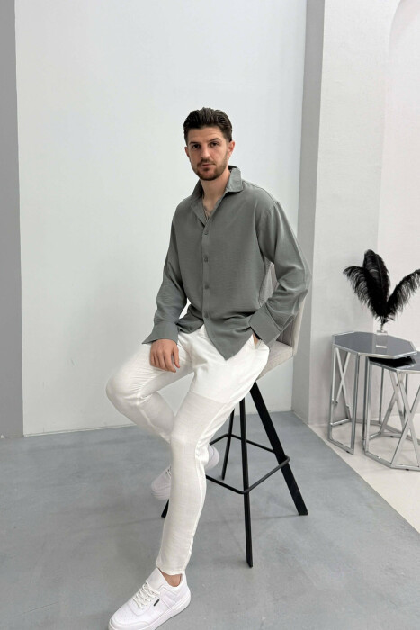 KEMISHE NJE NGJYRESHE PER MESHKUJ NE NGJYRE GRI HIRI - 2