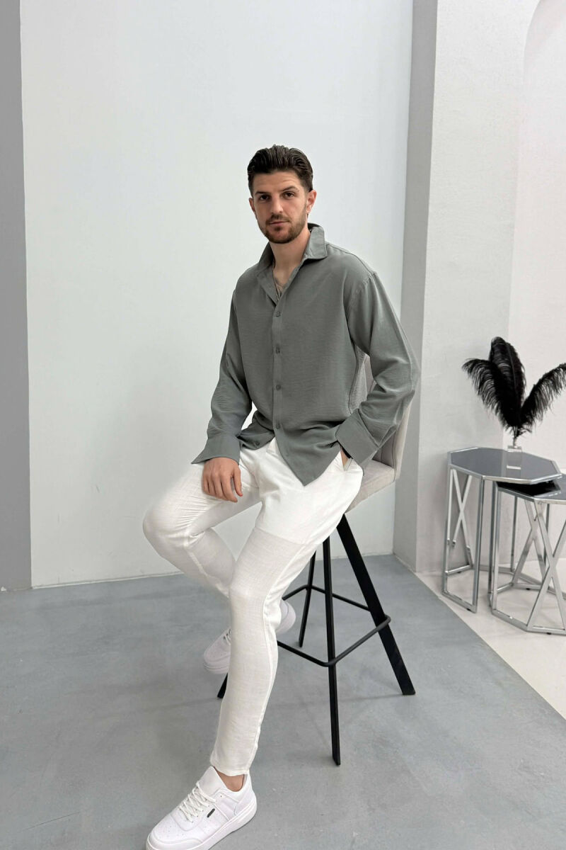 KEMISHE NJE NGJYRESHE PER MESHKUJ NE NGJYRE GRI HIRI - 2