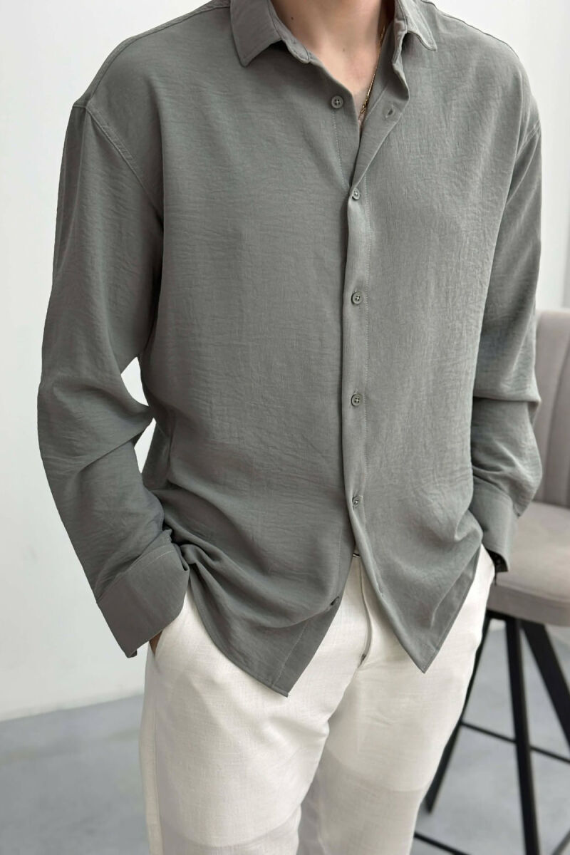 KEMISHE NJE NGJYRESHE PER MESHKUJ NE NGJYRE GRI HIRI - 3