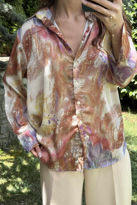 KËMISHË SHUMËNGJYRËSHE ME DIZAJNE ABSTRAKTE PËR FEMRA - 8