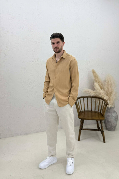 KEMISHE NJE NGJYRESHE PER MESHKUJ NE NGJYRE BEZHE - 3