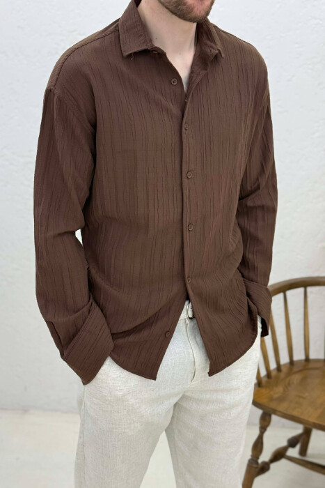 KEMISHE NJE NGJYRESHE PER MESHKUJ NE NGJYRE KAFE - 2