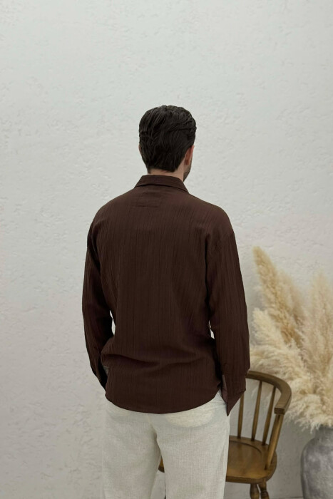 KEMISHE NJE NGJYRESHE PER MESHKUJ NE NGJYRE KAFE - 4