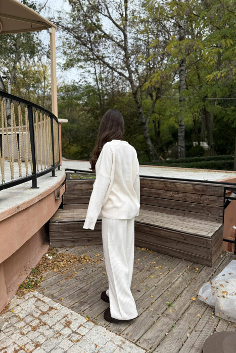 KNIT SET SIMPLE WOMAN CREAM/KREM - 3