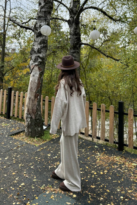 KNIT SET SIMPLE WOMAN LIGHT BEIGE/BZHZB - 5