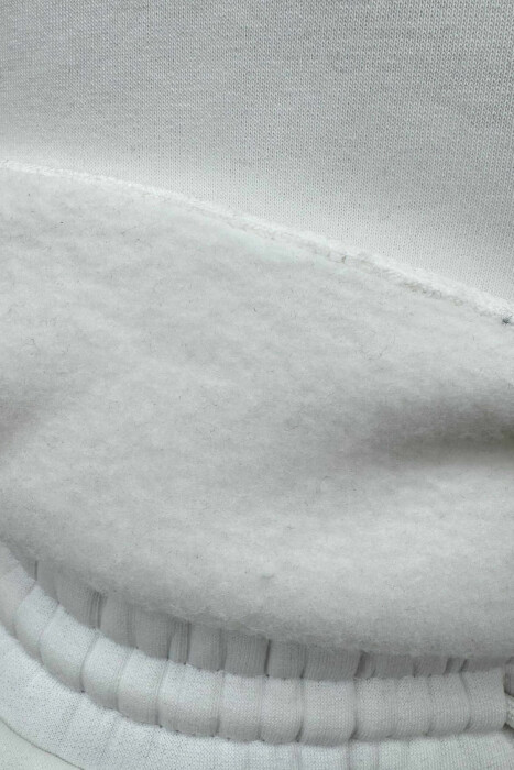 KOSTUM ME PUSH BLUZË ME JAKË TË RRUBULLAKËT+TUTA PËR MESHKUJ NË NGJYRË TË BARDHË - 5