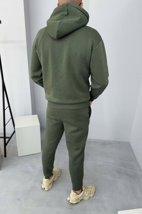 KOSTUM NJE NGJYRESH HOODIE ME SHKRIME + TUTA PER MESHKUJ NE NGJYRE ULLI - 2