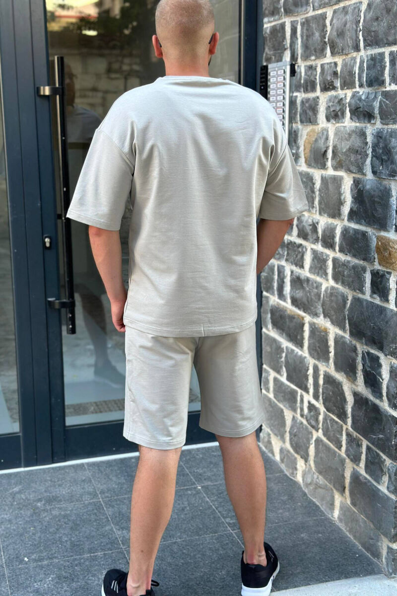 KOSTUM PAMBUKU PËR MESHKUJ NË NGJYRËN GRI - 2