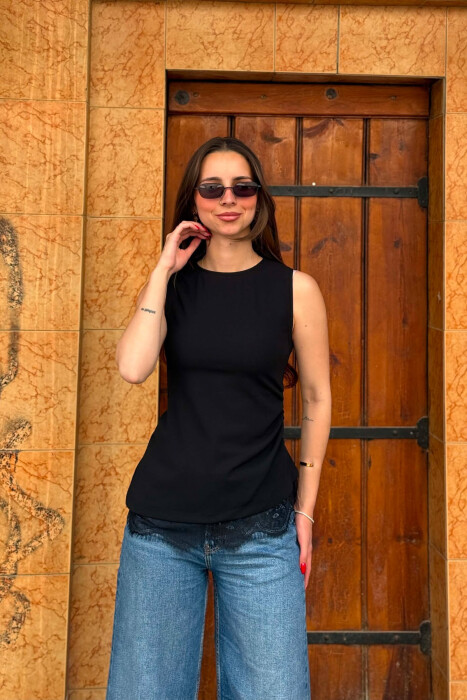 KANTJERE ME DETAJ DANTELLE PER FEMRA NE NGJYRE TE ZEZE - KLAUDIO FASHION