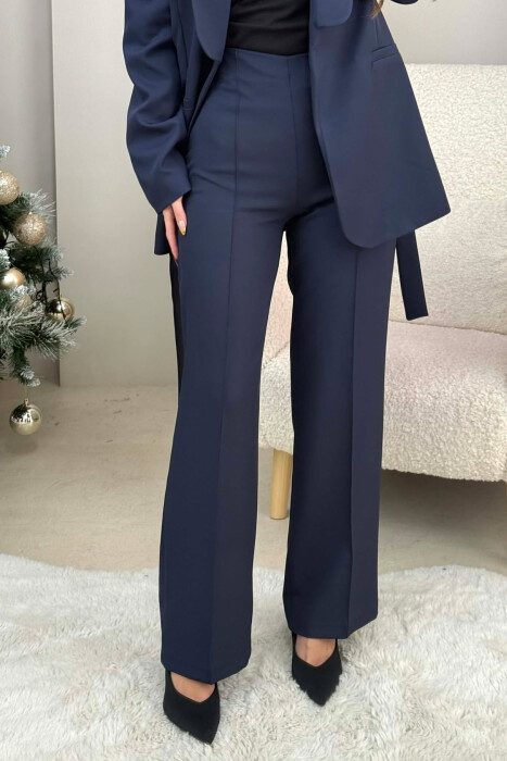 LACING JACKET+TROUSERS ONE COLOR WOMEN SET BLUE/BLU - 3