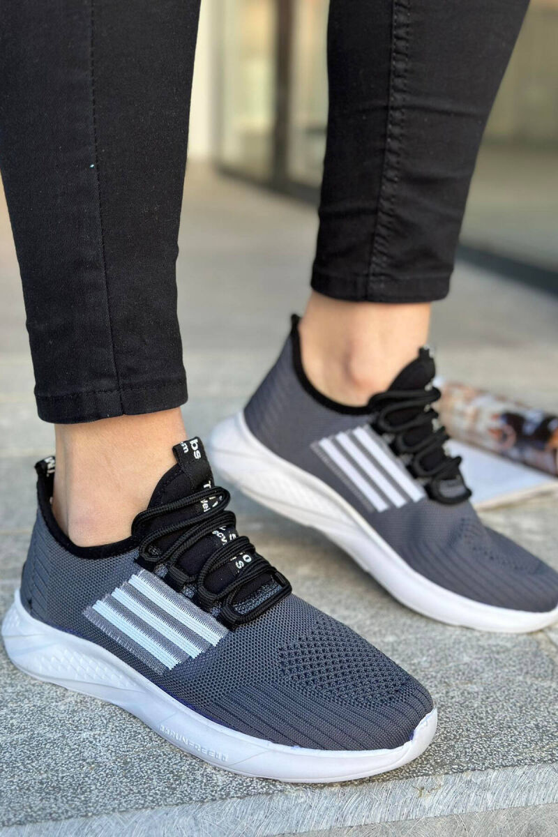 LACING LINES WOMAN SNEAKERS DARK GREY/GEE - 1