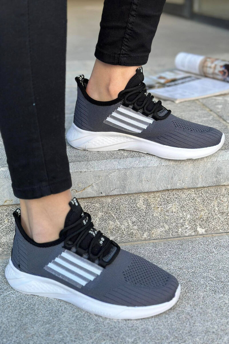 LACING LINES WOMAN SNEAKERS DARK GREY/GEE - 2