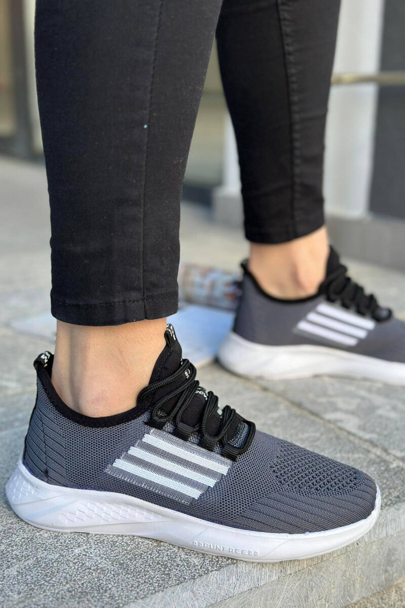 LACING LINES WOMAN SNEAKERS DARK GREY/GEE - 3