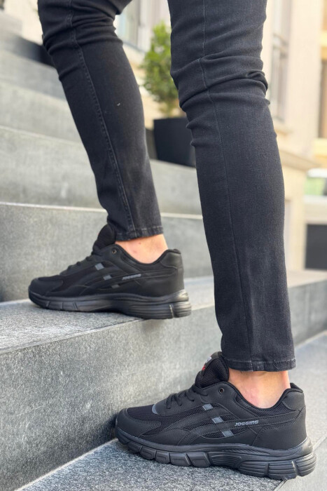 LACING PLATFORM MEN SNEAKERS BLACK/ E ZEZE - 3