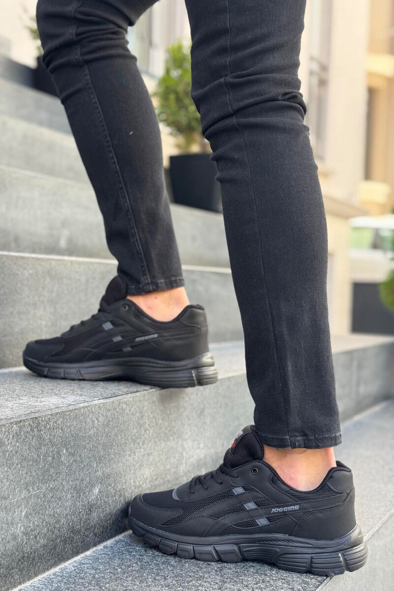 LACING PLATFORM MEN SNEAKERS BLACK/ E ZEZE - 4