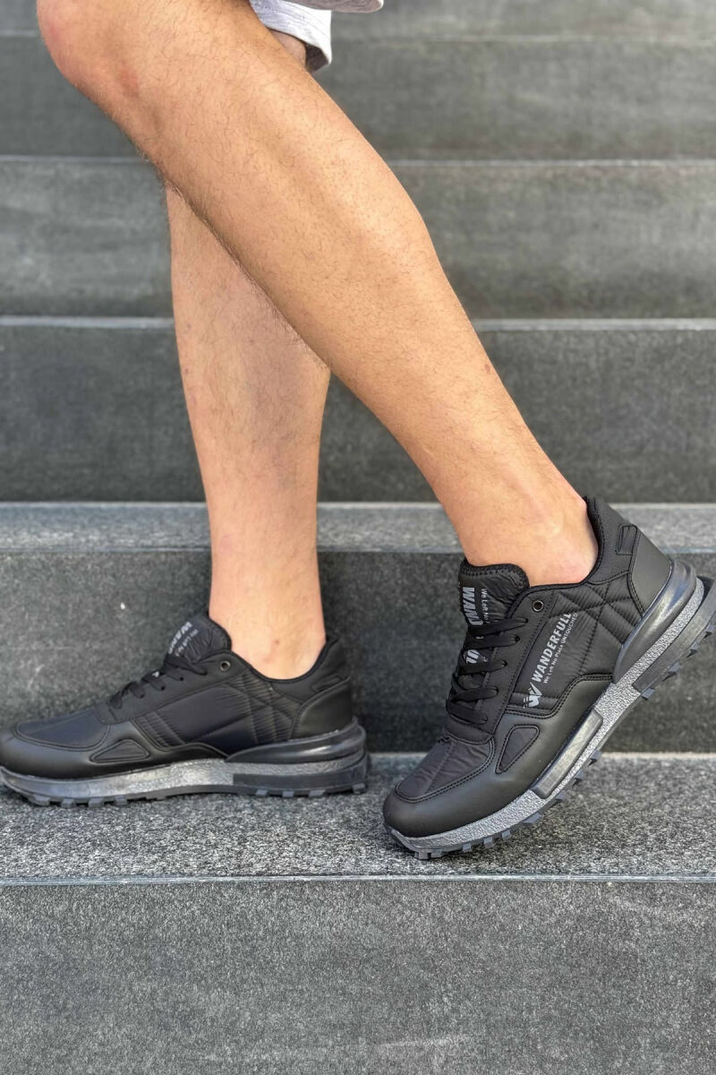 LACING PLATFORM MEN SNEAKERS BLACK/ E ZEZE - 3