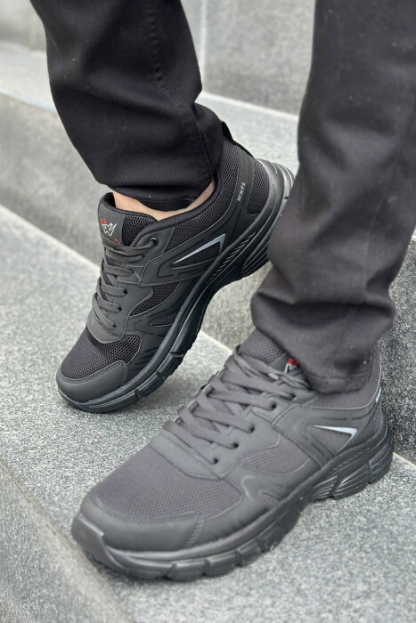 LACING PLATFORM MEN SNEAKERS BLACK/ E ZEZE - 1