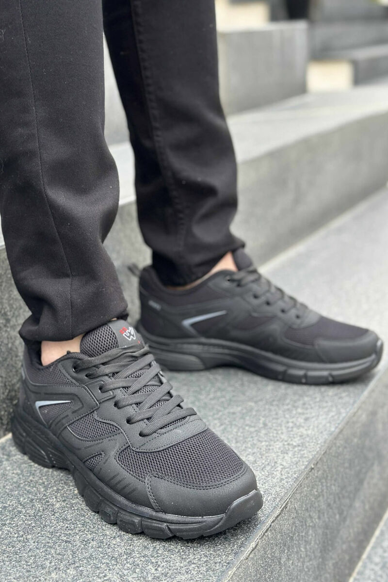 LACING PLATFORM MEN SNEAKERS BLACK/ E ZEZE - 2