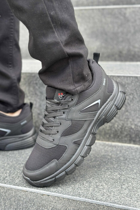 LACING PLATFORM MEN SNEAKERS BLACK/ E ZEZE - 3