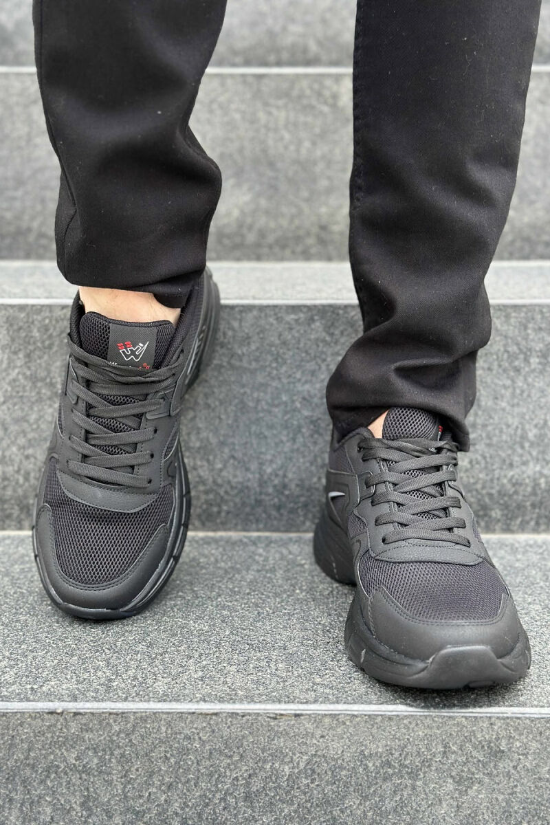 LACING PLATFORM MEN SNEAKERS BLACK/ E ZEZE - 4