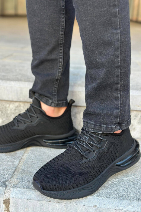 LACING PLATFORM MEN SNEAKERS BLACK/ E ZEZE - 2