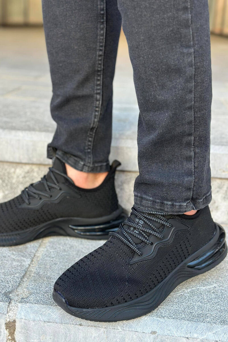 LACING PLATFORM MEN SNEAKERS BLACK/ E ZEZE - 2