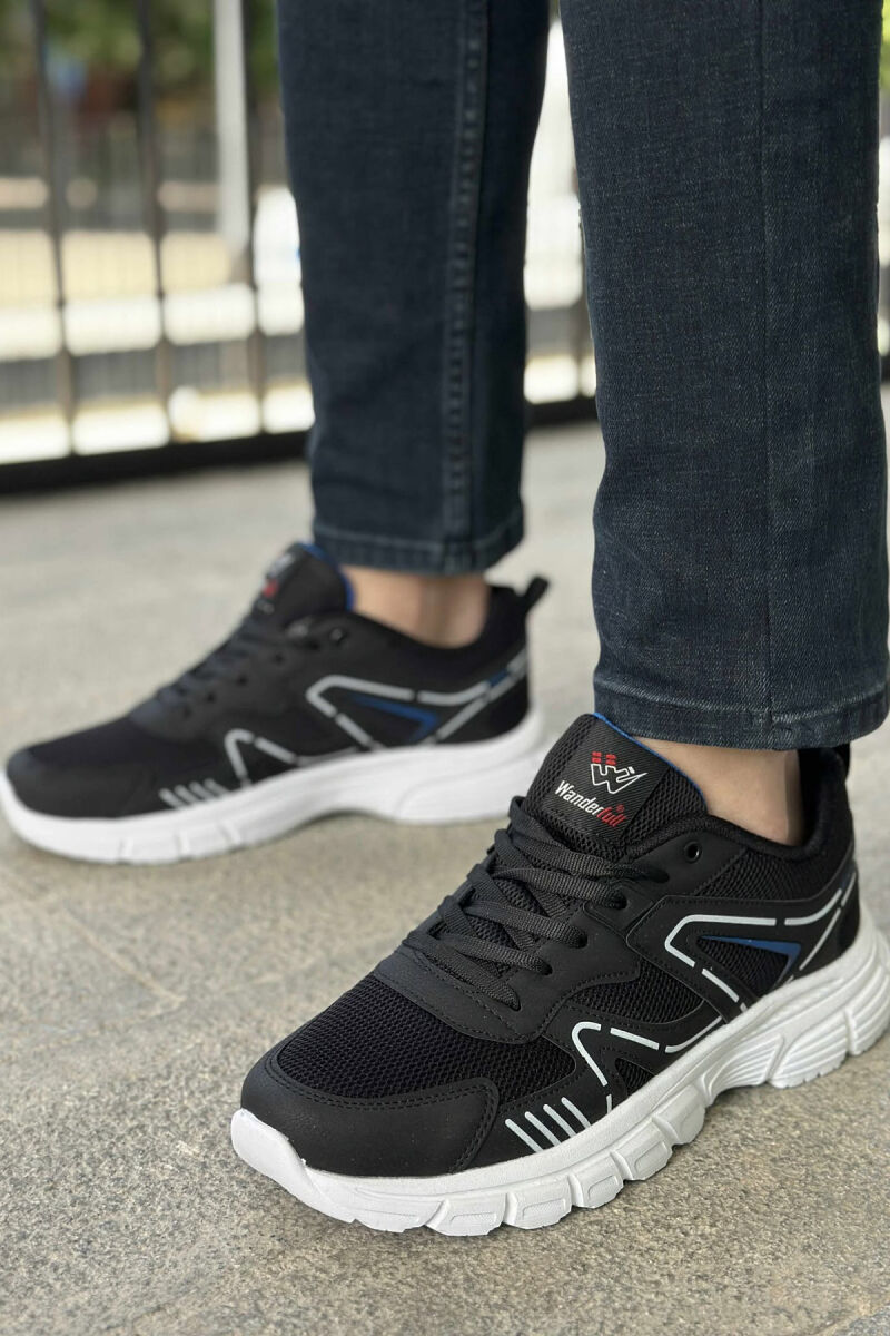 LACING PLATFORM MEN SNEAKERS BLACK-WHITE/ZEBA - 2