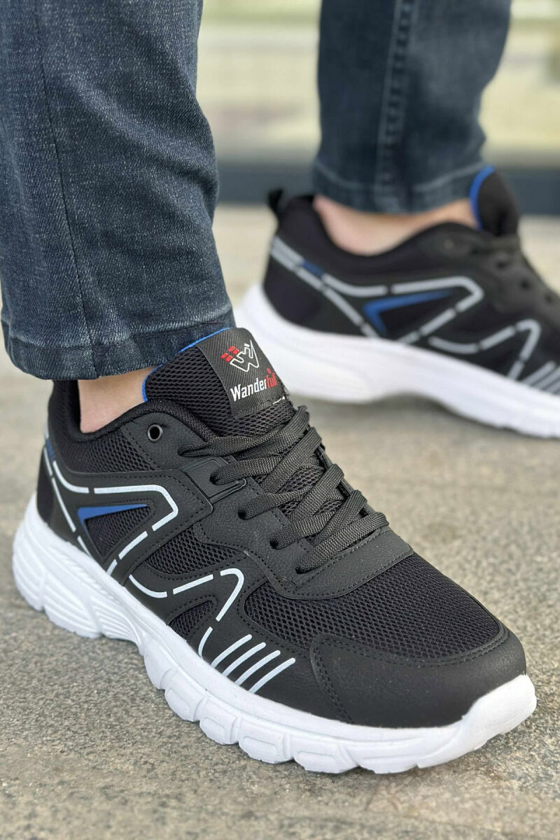 LACING PLATFORM MEN SNEAKERS BLACK-WHITE/ZEBA - 3