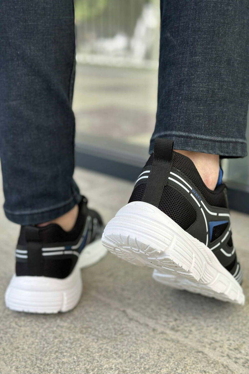 LACING PLATFORM MEN SNEAKERS BLACK-WHITE/ZEBA - 4