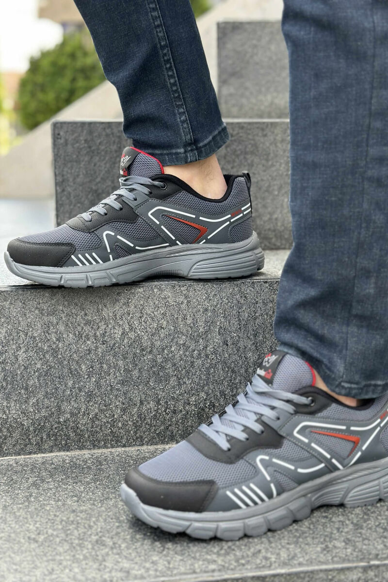 LACING PLATFORM MEN SNEAKERS GREY/GRI - 1