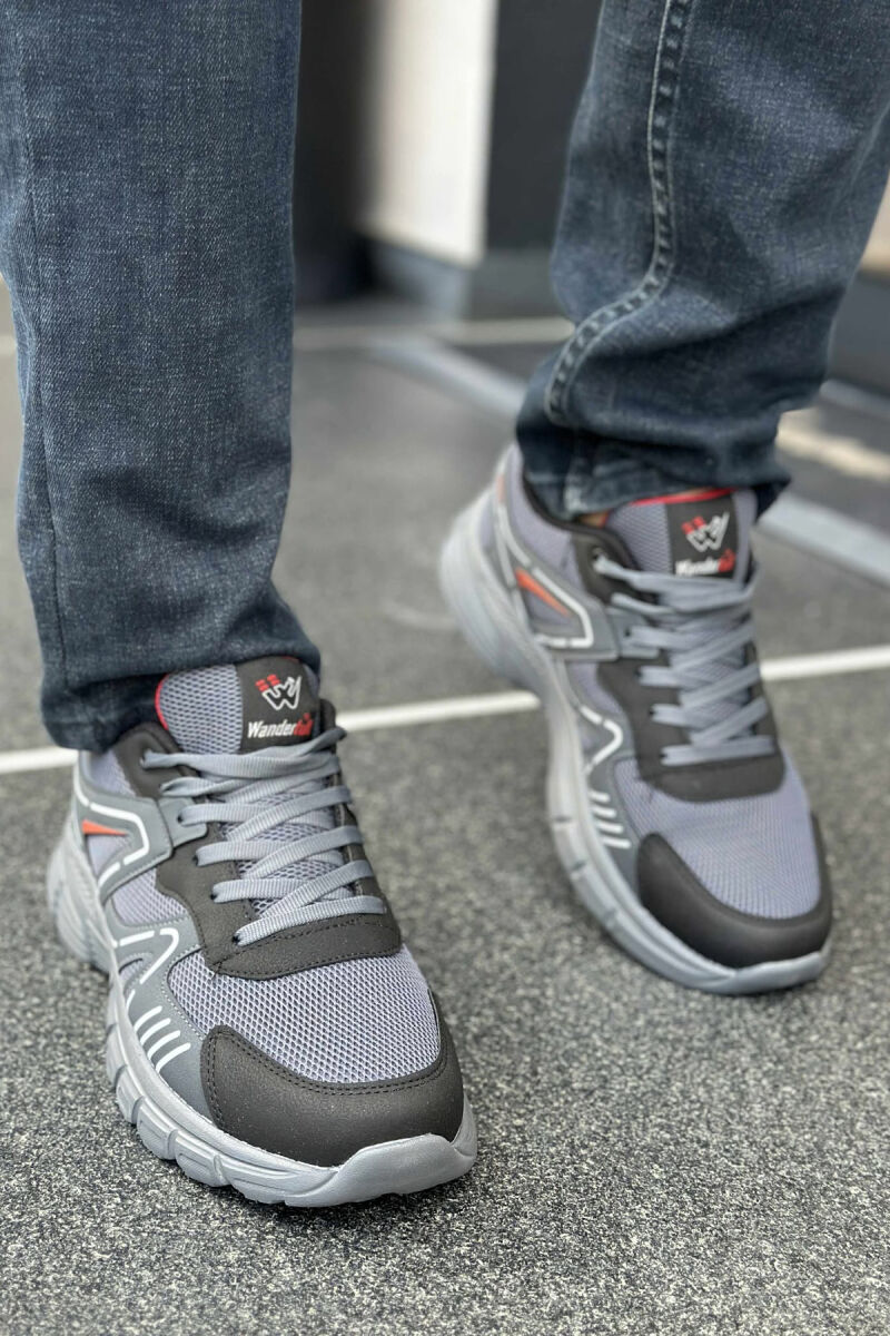 LACING PLATFORM MEN SNEAKERS GREY/GRI - 2