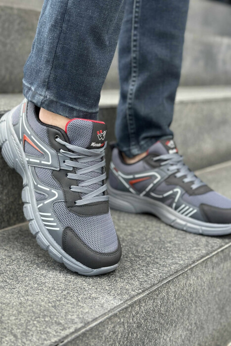 LACING PLATFORM MEN SNEAKERS GREY/GRI - 3