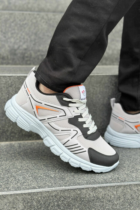 LACING PLATFORM MEN SNEAKERS LIGHT GREY/GZ - 2