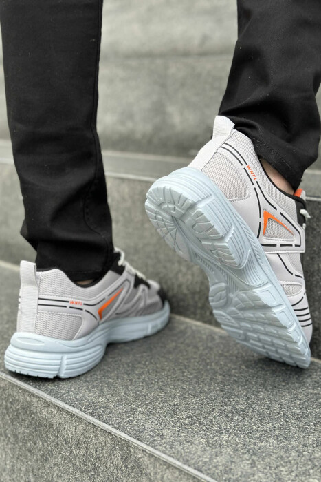 LACING PLATFORM MEN SNEAKERS LIGHT GREY/GZ - 4