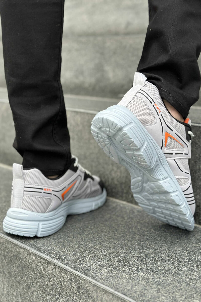 LACING PLATFORM MEN SNEAKERS LIGHT GREY/GZ - 4