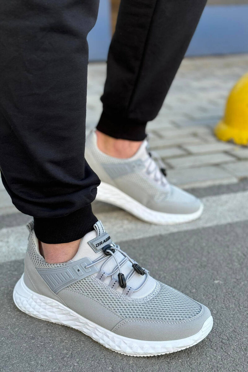 LACING PLATFORM MEN SNEAKERS LIGHT GREY/GZ - 3