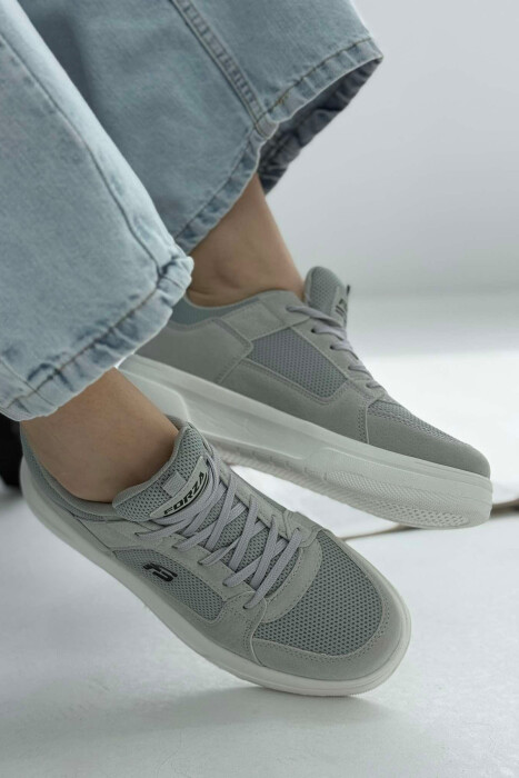 LACING PLATFORM ONE COLOR WOMEN SNEAKERS LIGHT GREY/GZ - 4
