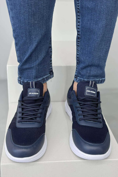 LACING SIMPLE MEN SNEAKERS BLUE/BLU - 2