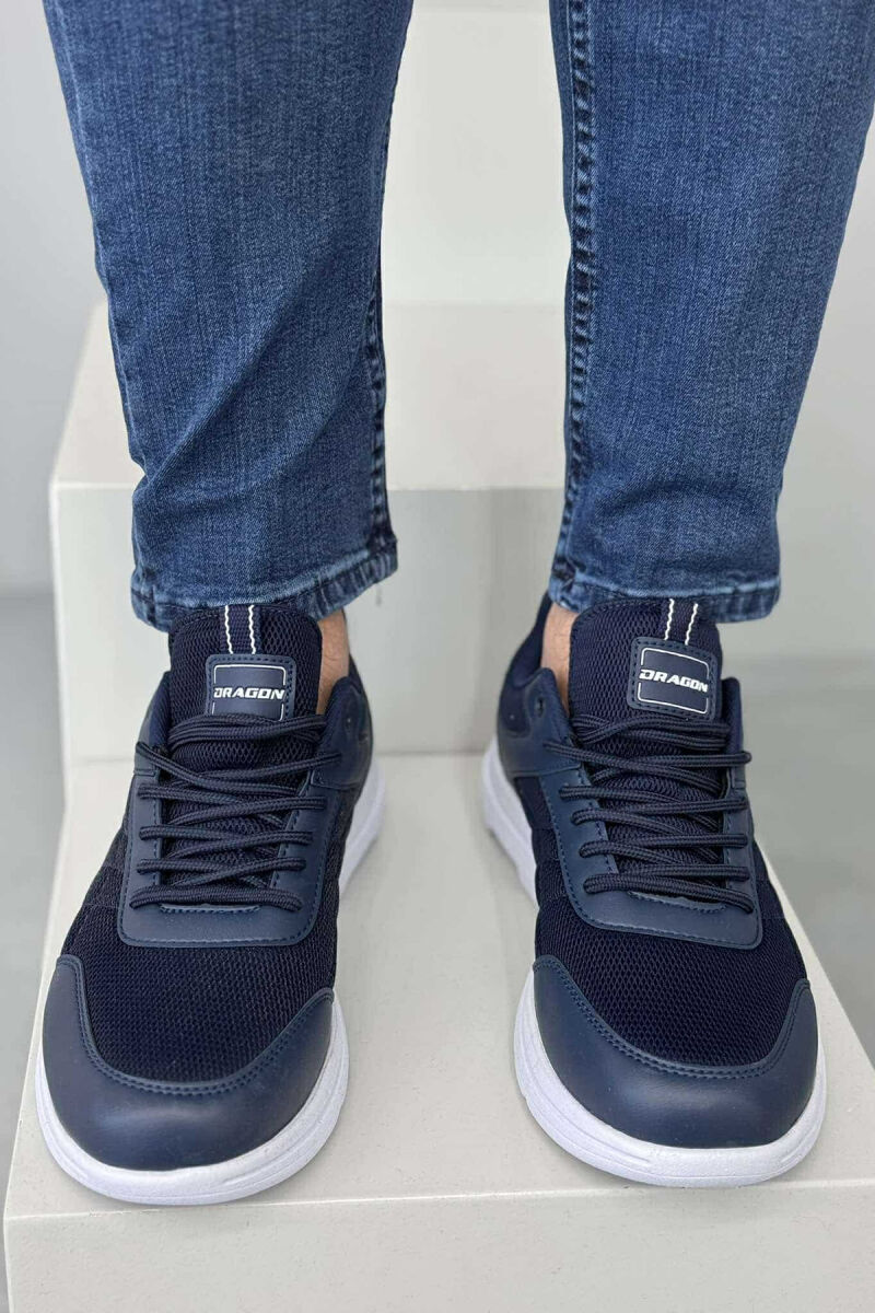 LACING SIMPLE MEN SNEAKERS BLUE/BLU - 2
