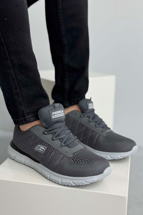LACING SIMPLE PLATFORM MEN SNEAKERS DARK GREY/GEE 